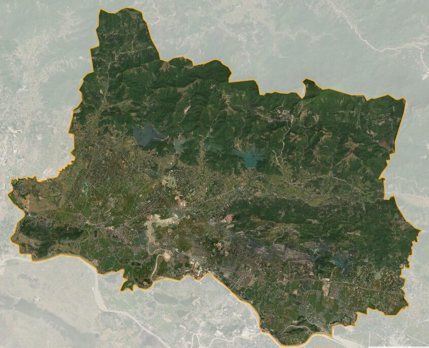 Bản đồ vệ tinh thị xã Đông Triều