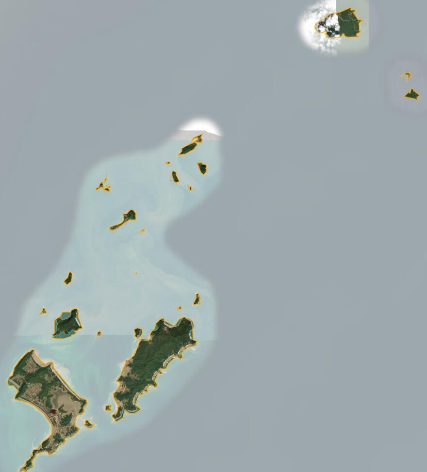 Bản đồ vệ tinh huyện Cô Tô