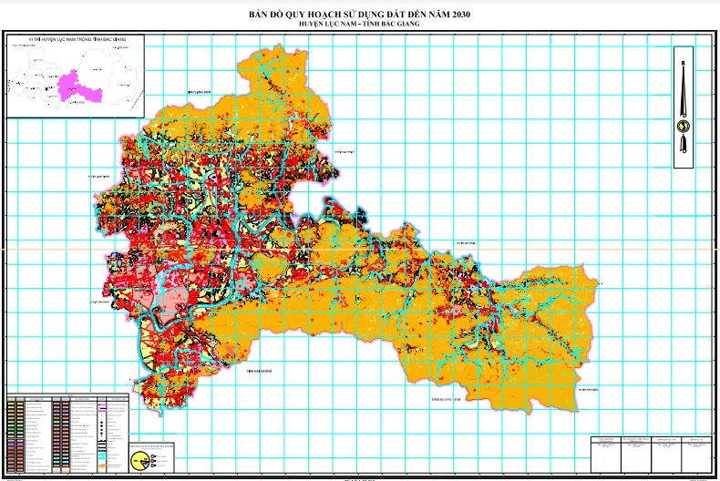 Bản đồ quy hoạch huyện Lục Nam tỉnh Bắc Giang