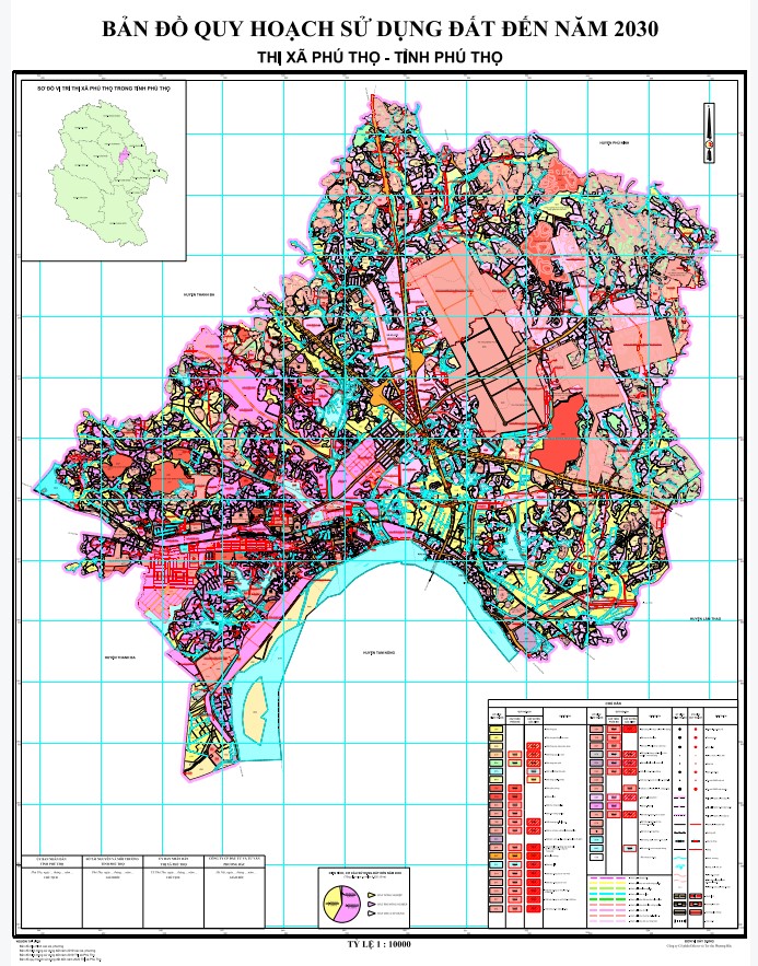 Bản đồ quy hoạch Thị xã Phú Thọ