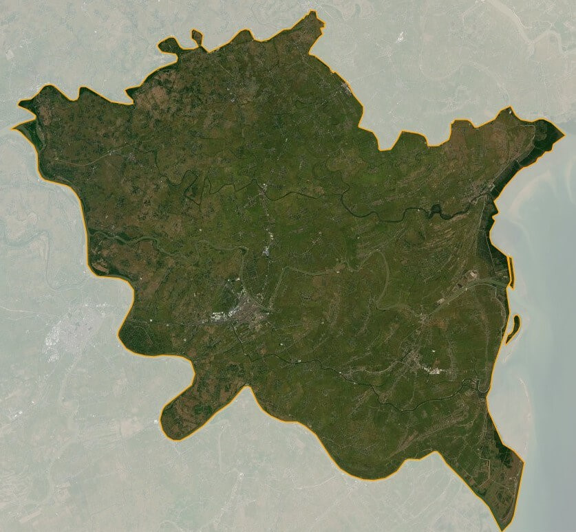 Bản đồ vệ tinh tỉnh Thái Bình