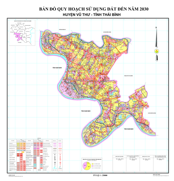 Bản đồ quy hoạch huyện Vũ Thư
