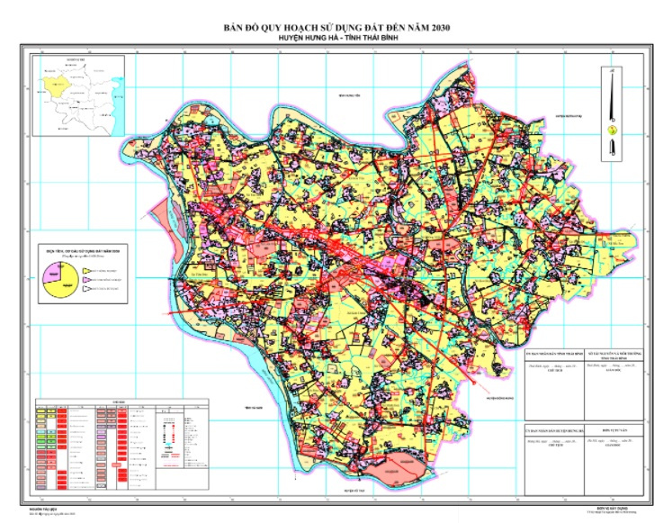 Bản đồ quy hoạch huyện Hưng Hà