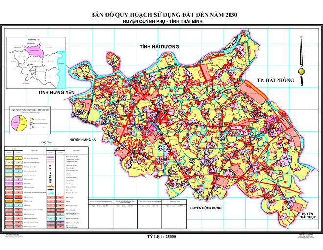 Bản đồ quy hoạch huyện Quỳnh Phụ
