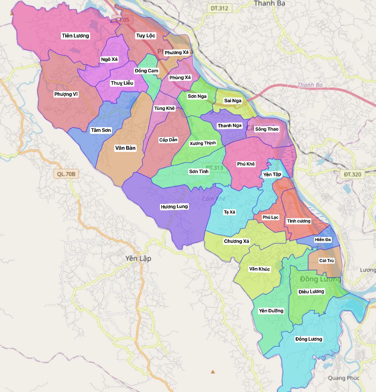 Bản đồ chi tiết huyện Cẩm Khê, tỉnh Phú Thọ sẽ giúp bạn hiểu thêm về địa lý của huyện, cung cấp thông tin quan trọng về mặt kinh tế và du lịch. Hình ảnh này sẽ giúp bạn có cái nhìn toàn diện hơn về huyện và cơ hội đầu tư nơi đây.