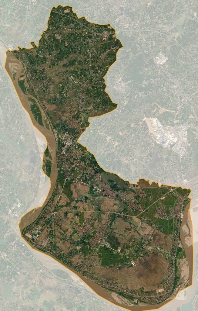 Bản đồ vệ tinh huyện Lâm Thao
