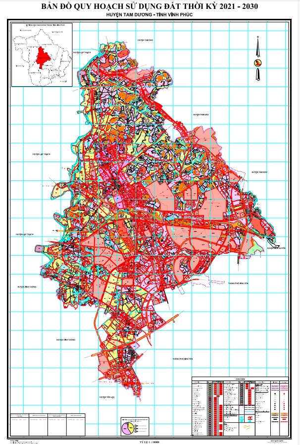 Bản đồ quy hoạch huyện Tam Dương