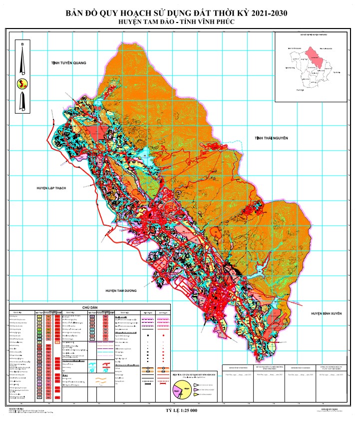 Bản đồ quy hoạch huyện Tam Đảo