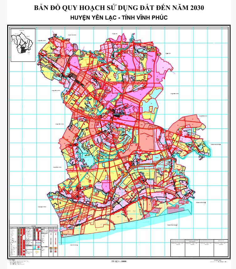 Bản đồ quy hoạch huyện Yên Lạc