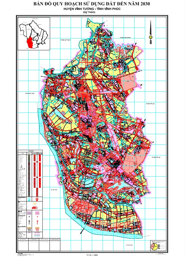 Bản đồ quy hoạch huyện Vĩnh Tường