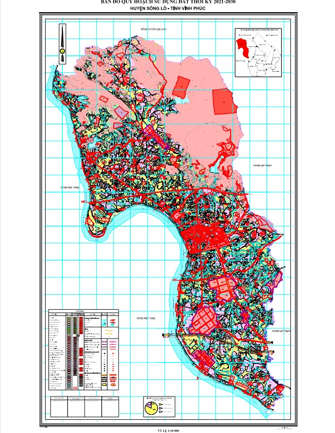 Bản đồ quy hoạch huyện Sông Lô