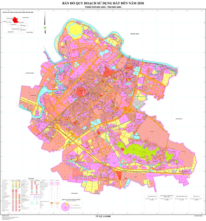 Bản đồ quy hoạch thành phố Bắc Ninh