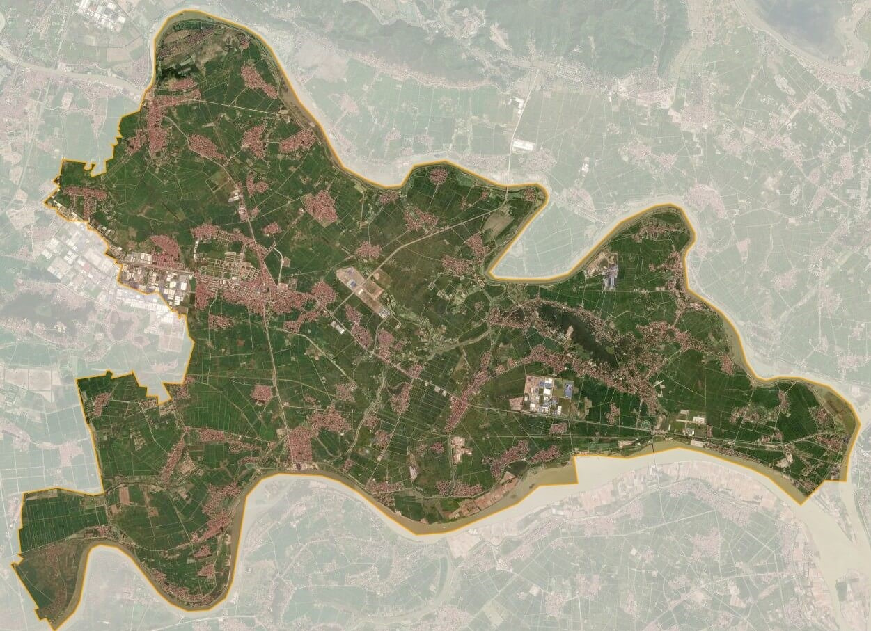 Bản đồ vệ tinh huyện Quế Võ
