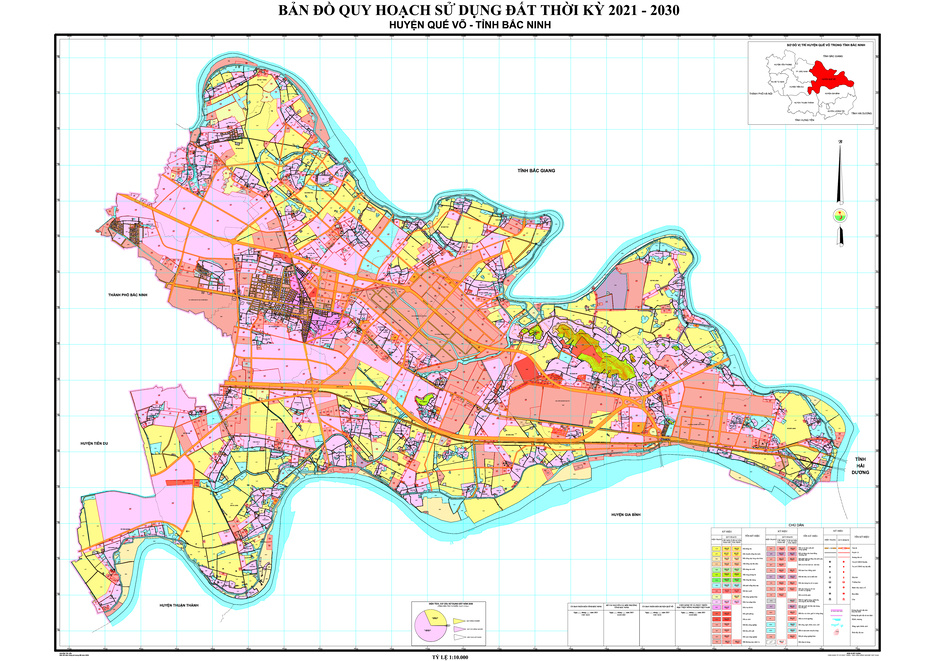 Bản đồ quy hoạch huyện Quế Võ