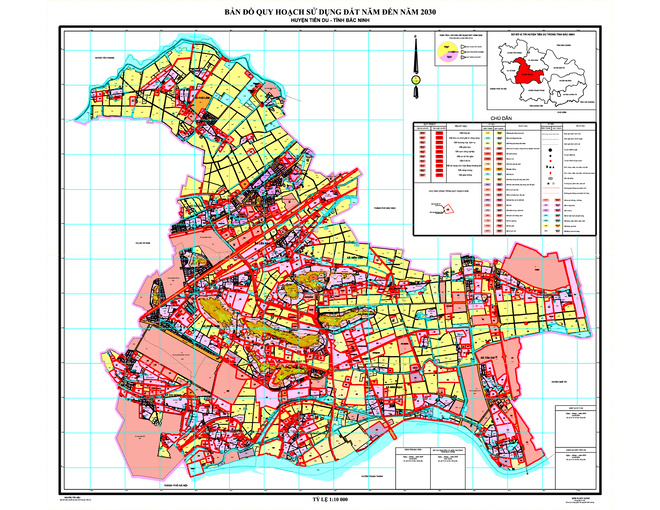 Bản đồ quy hoạch huyện Tiên Du
