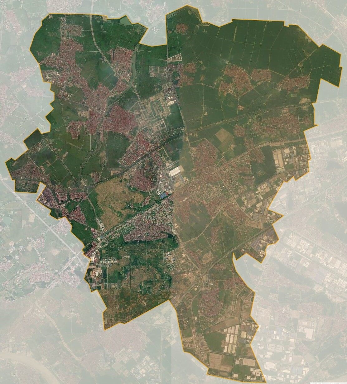 Bản đồ vệ tinh thành phố Từ Sơn