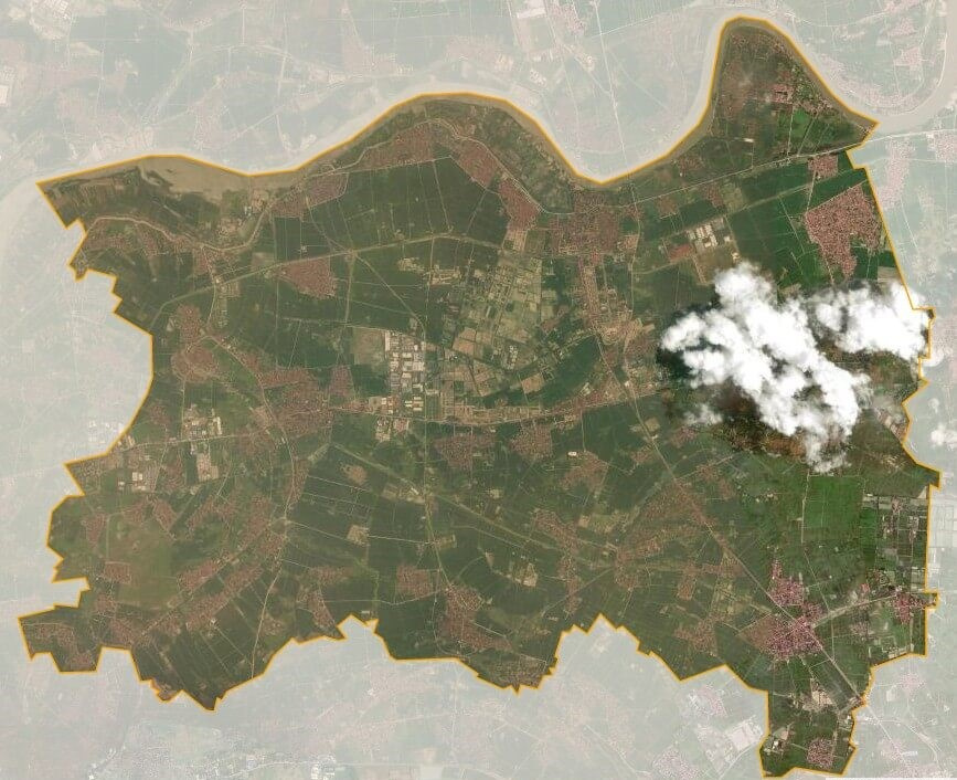 Bản đồ vệ tinh huyện Thuận Thành