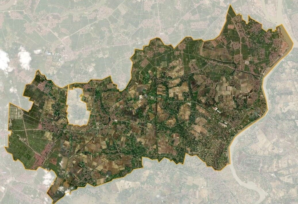 Bản đồ vệ tinh huyện Lương Tài