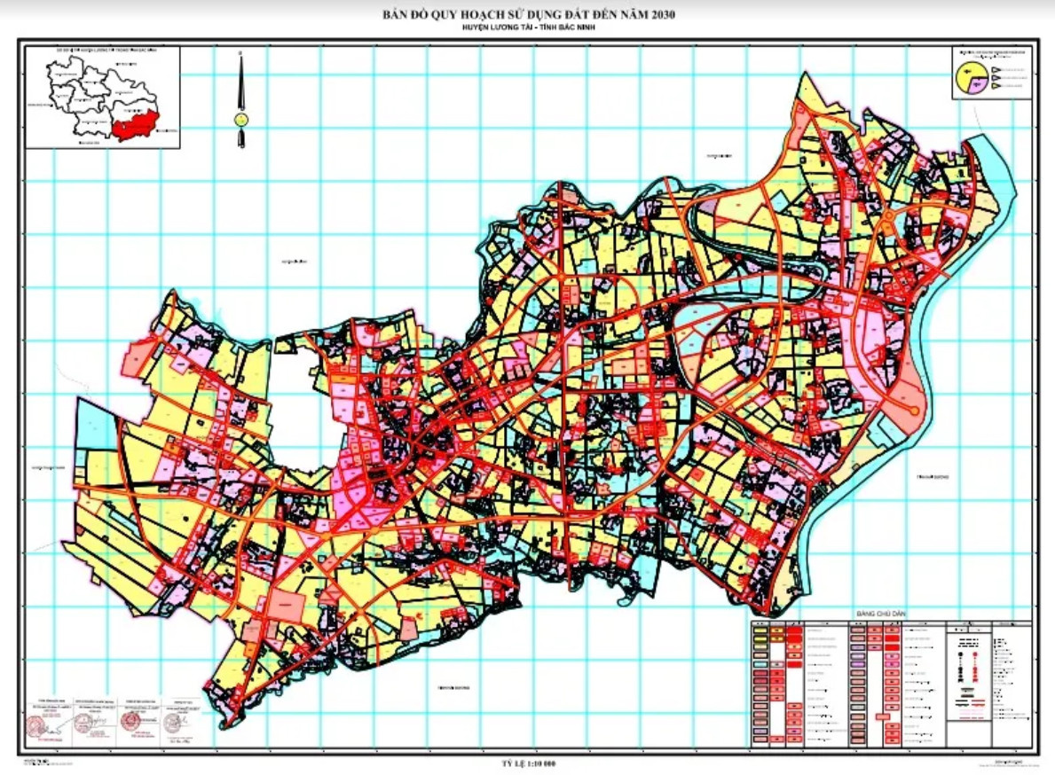 Bản đồ quy hoạch huyện Lương Tài