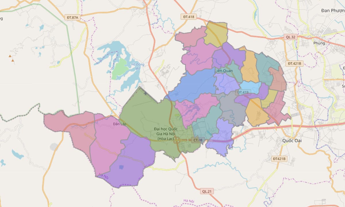 Bản đồ huyện Thạch Thất, TP Hà Nội 2024: Khám phá Huyện Thạch Thất với bản đồ huyện Thạch Thất, TP Hà Nội