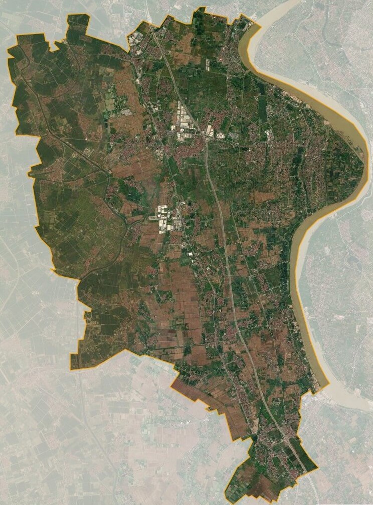 bản đồ vệ tinh huyện Thường Tín