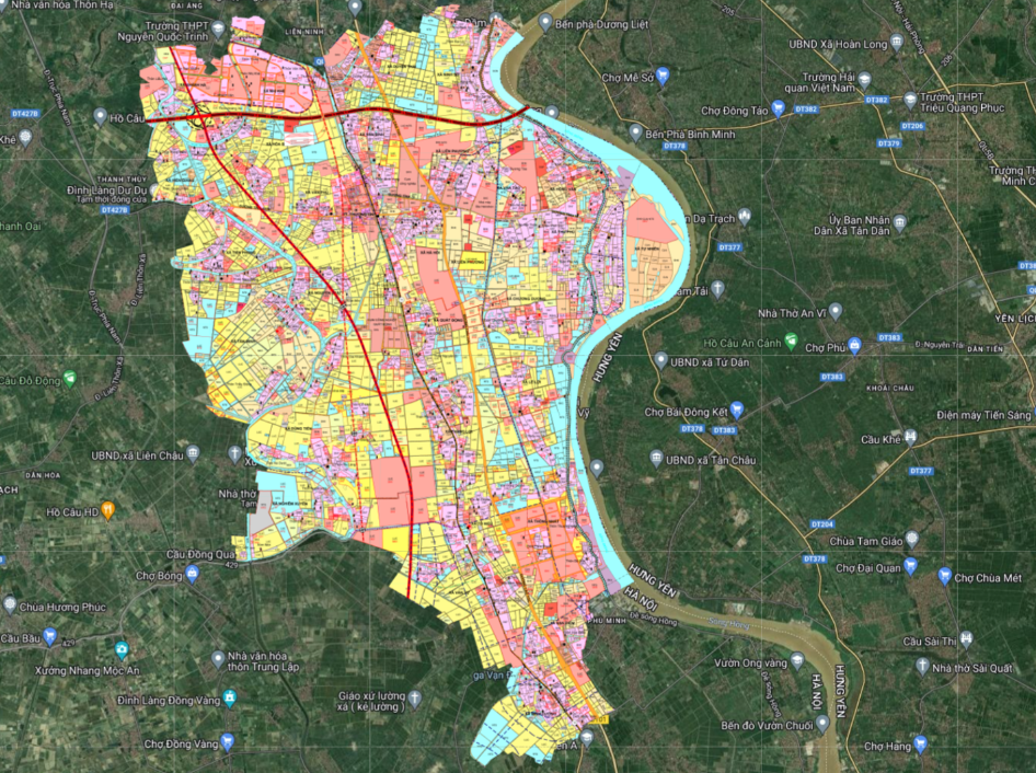 bản đồ quy hoạch huyện Thường Tín