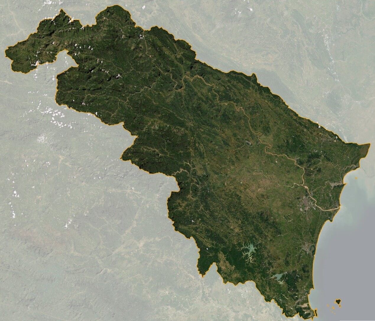 Bản đồ vệ tinh tinh Thanh Hóa