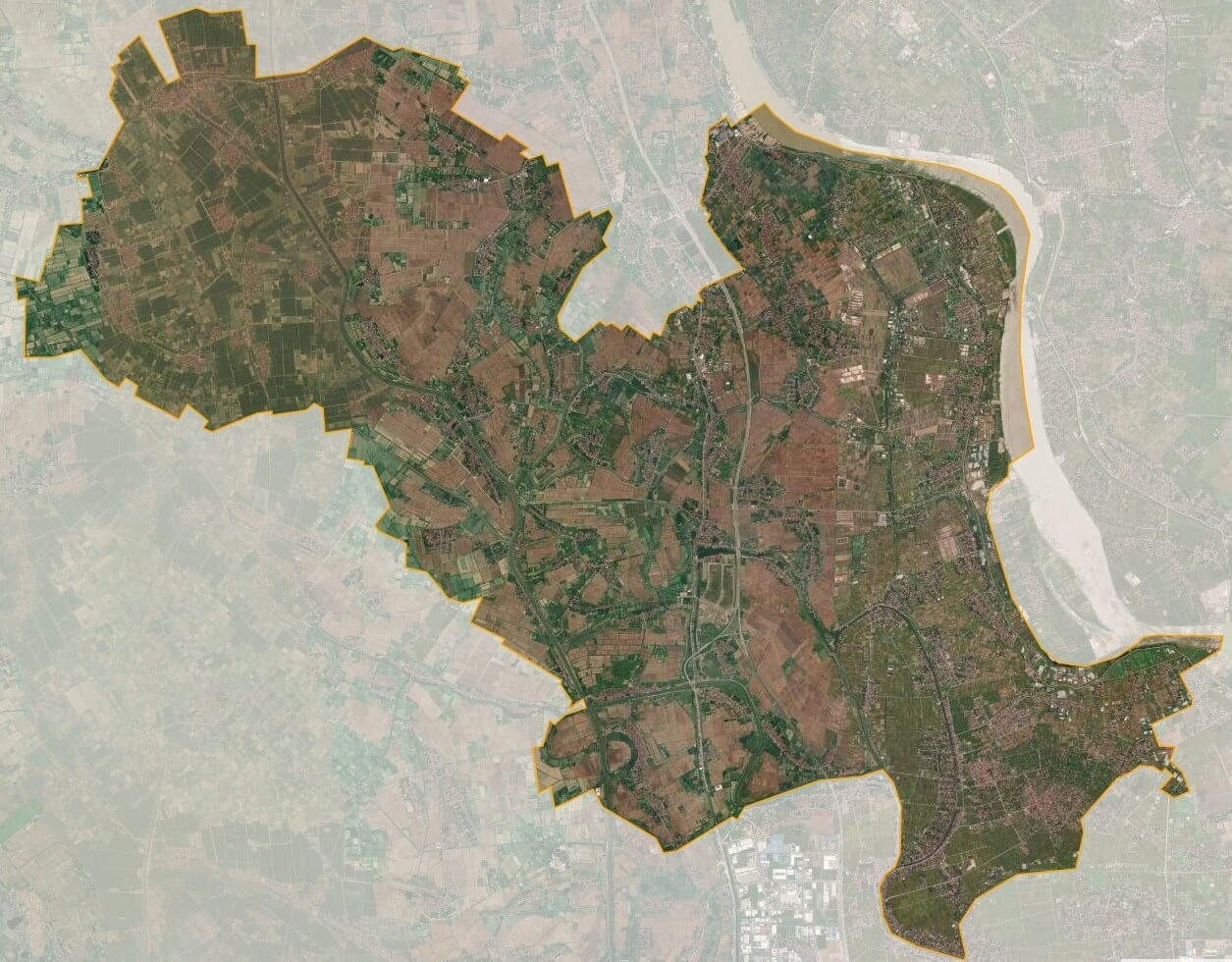 bản đồ vệ tinh huyện Phú Xuyên
