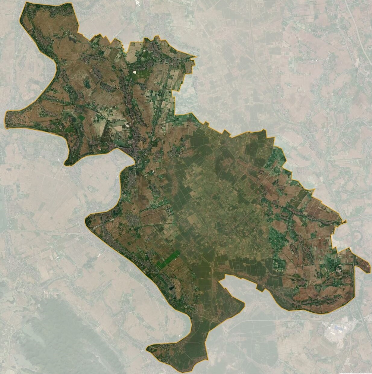 bản đồ vệ tinh huyện Ứng Hòa