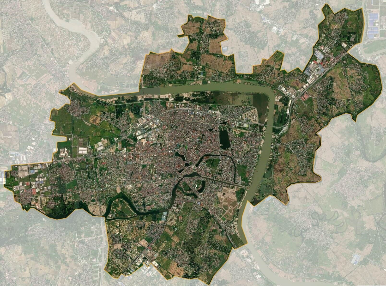 Bản đồ vệ tinh thành phố Hải Dương