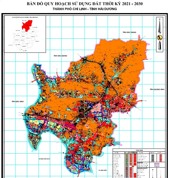 Bản đồ quy hoạch thành phố Chí Linh