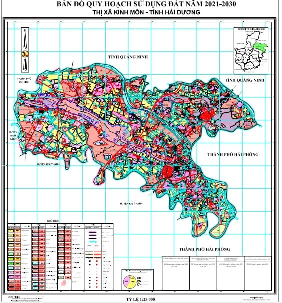 Bản đồ quy hoạch thị trấn Kinh Môn