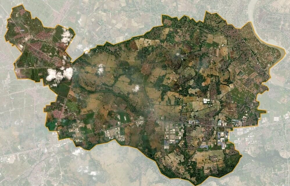 Bản đồ vệ tinh huyện Cẩm Giàng