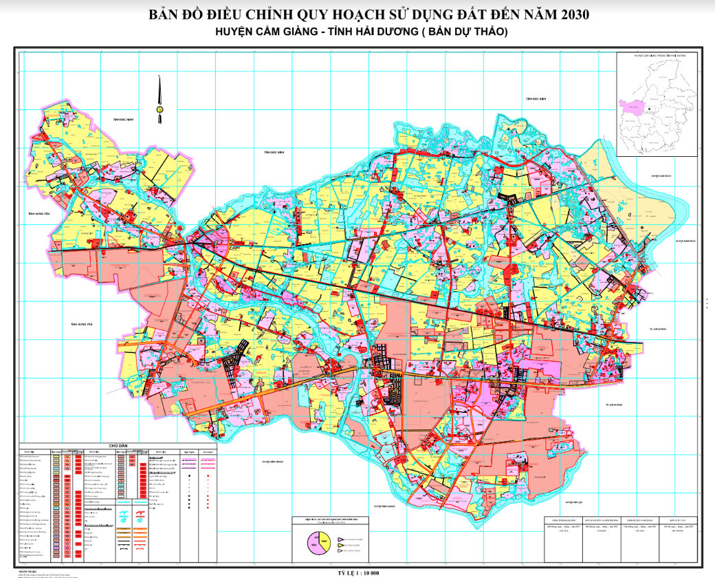 Bản đồ quy hoạch đất huyện Cẩm Giàng