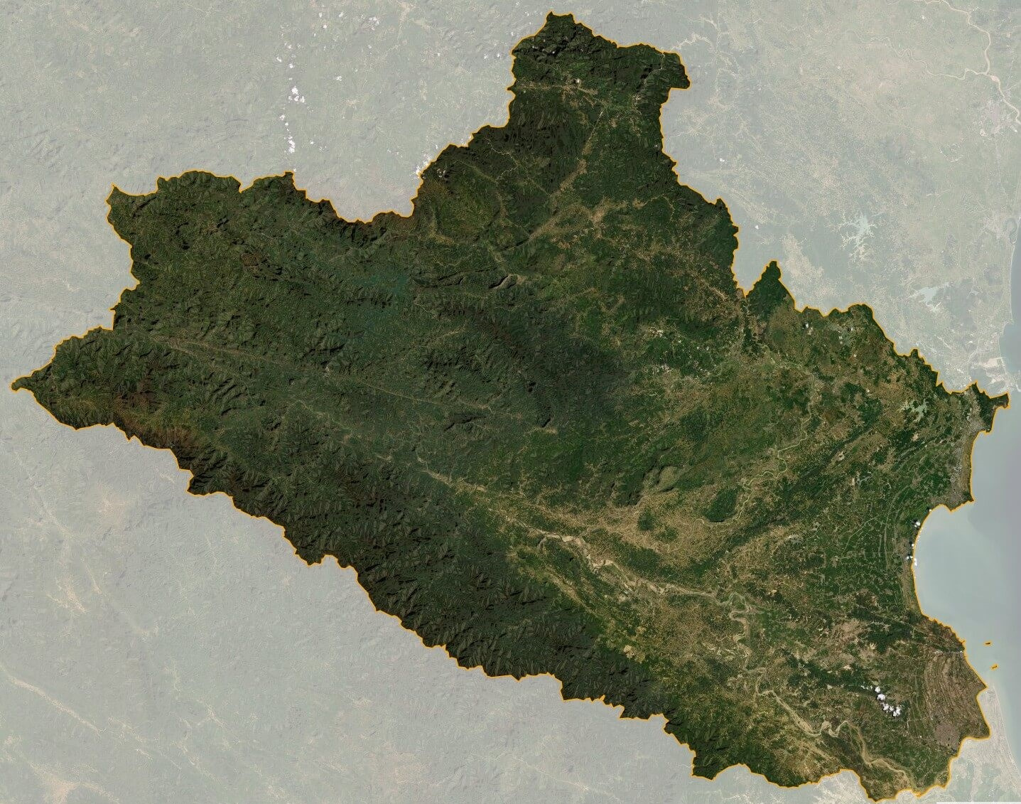 Bản đồ vệ tinh tỉnh Nghệ An