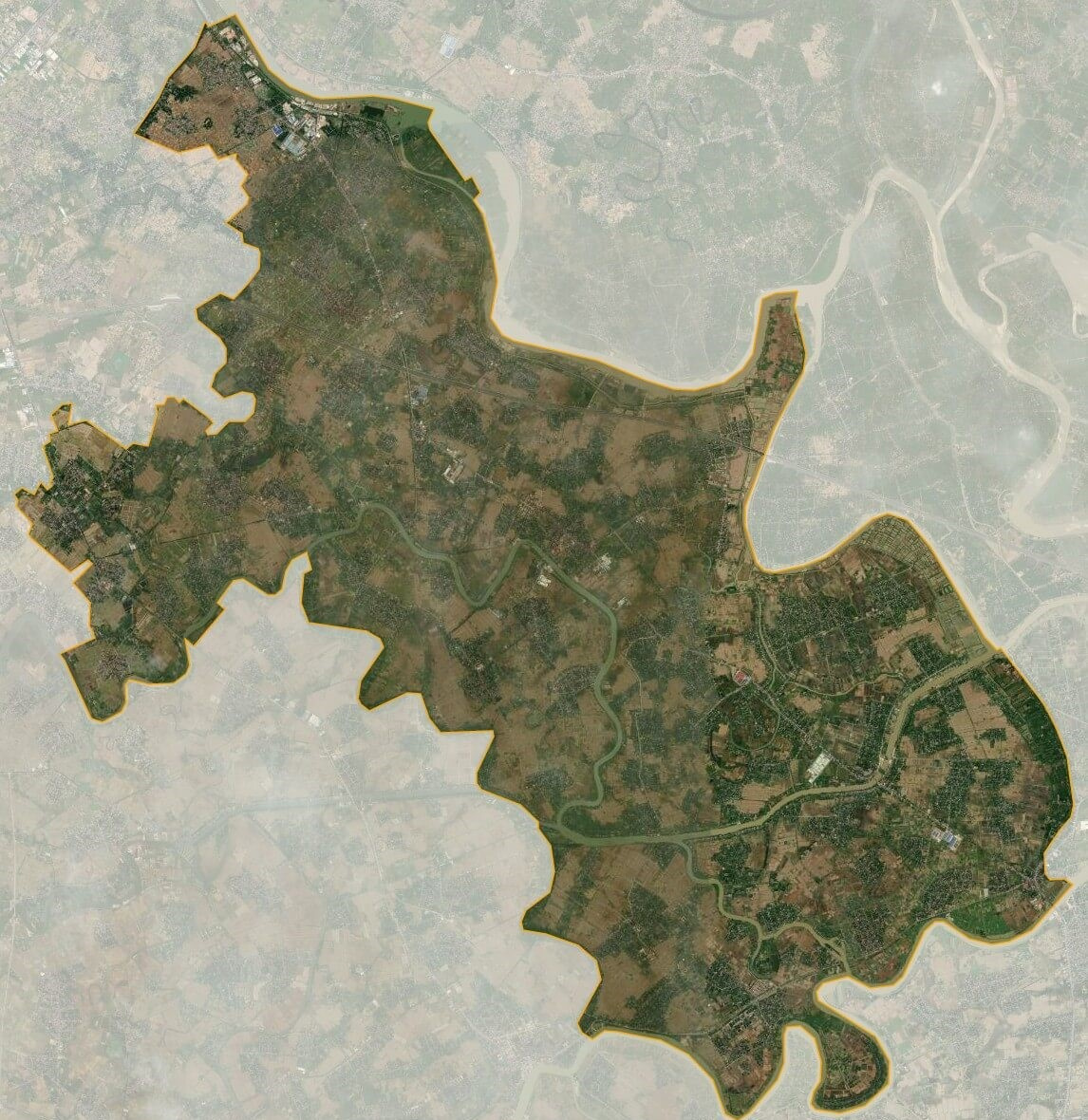 Bản đồ vệ tinh huyện Tứ Kỳ