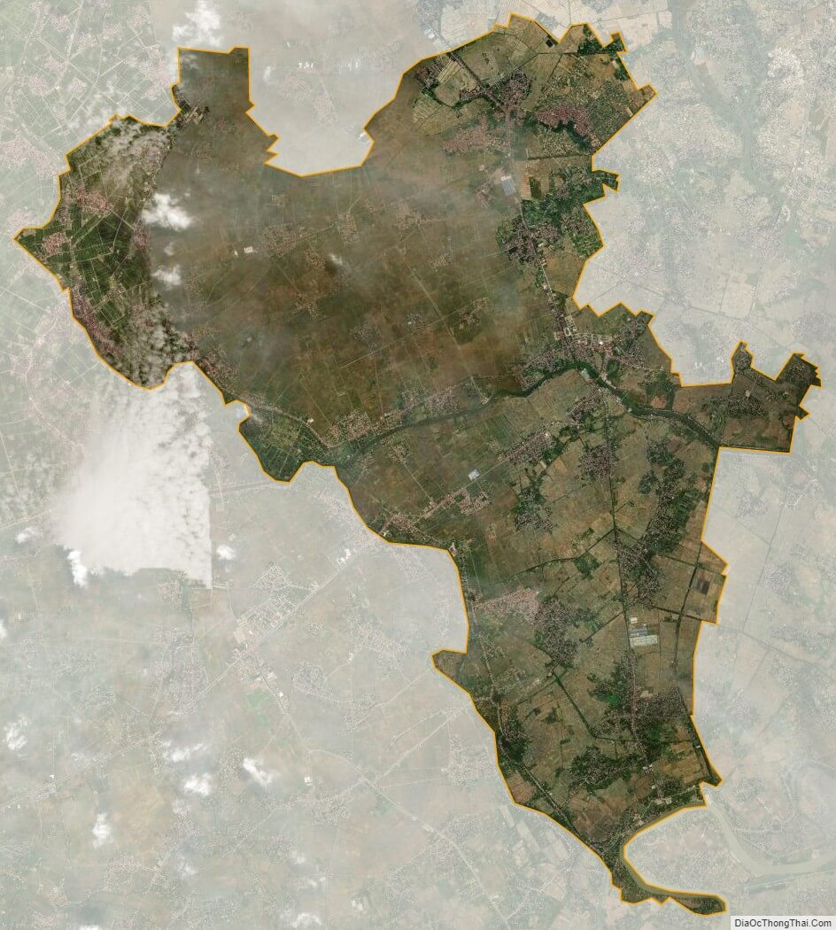 Bản đồ vệ tinh huyện Thanh Miện