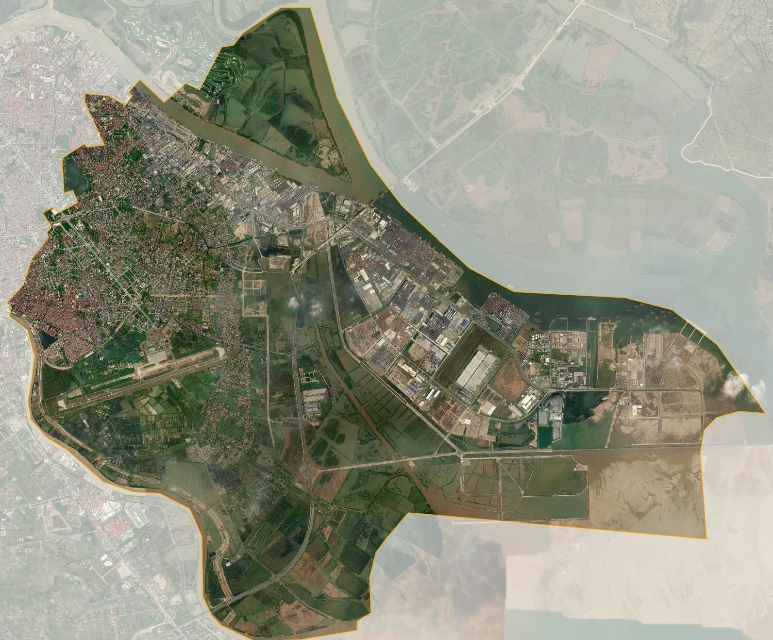 Bản đồ vệ tinh quận Hải An