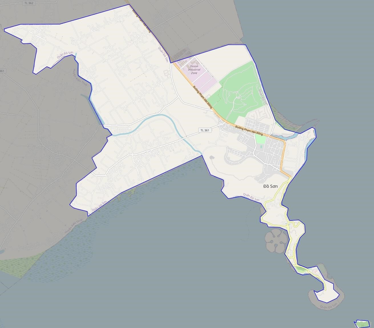 Bản đồ giao thông quận Đồ Sơn