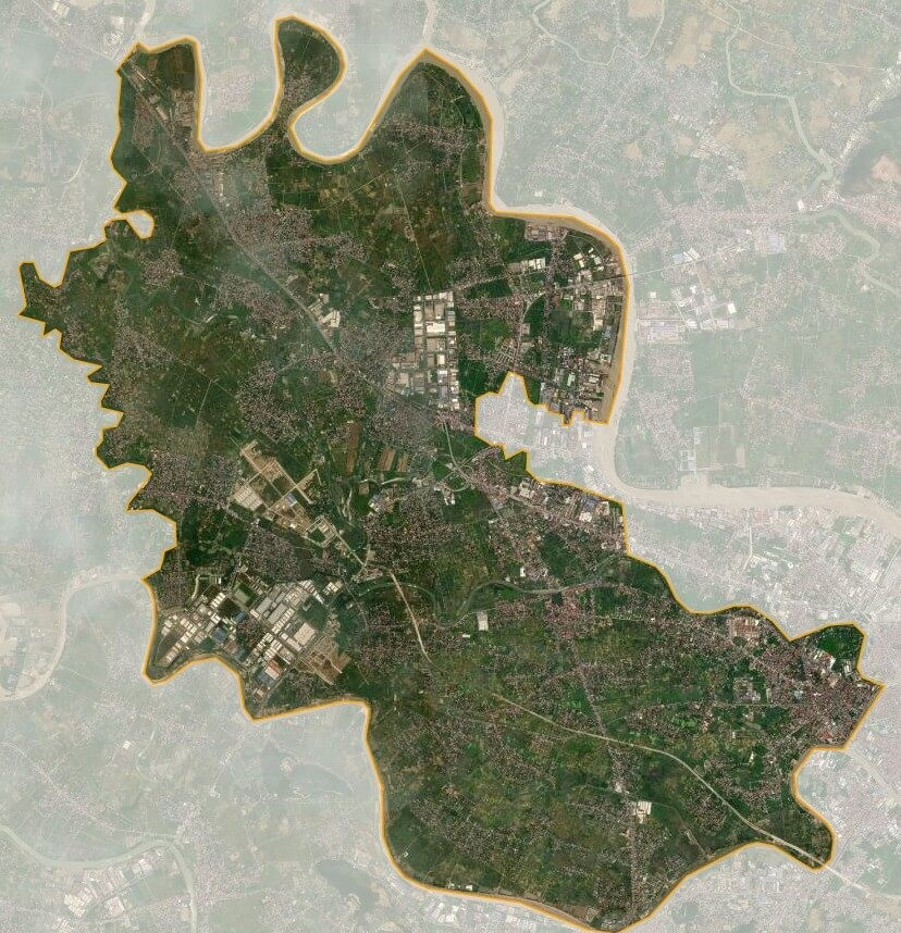 Bản đồ vệ tinh huyện An Dương
