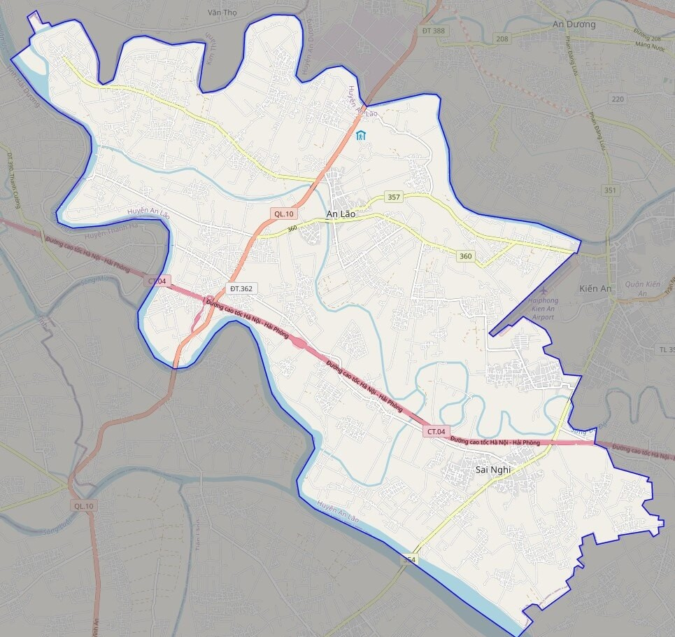 Bản đồ giao thông huyện An Thọ