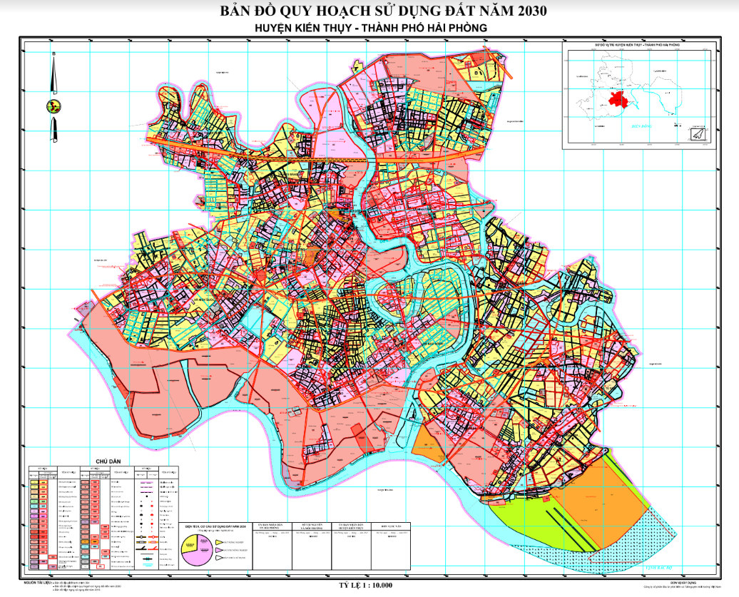 Bản đồ quy hoạch huyện Kiến Thụy