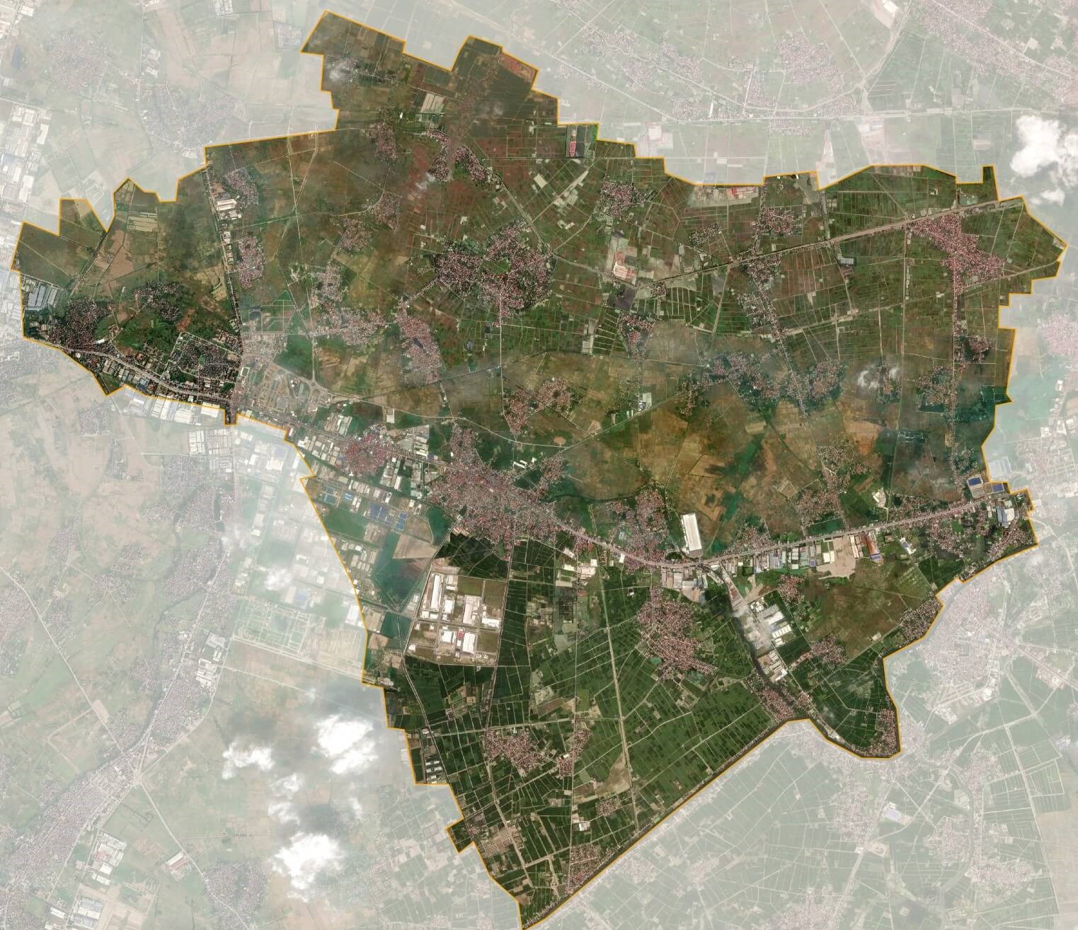 Bản đồ vệ tinh Thị xã Mỹ Hào