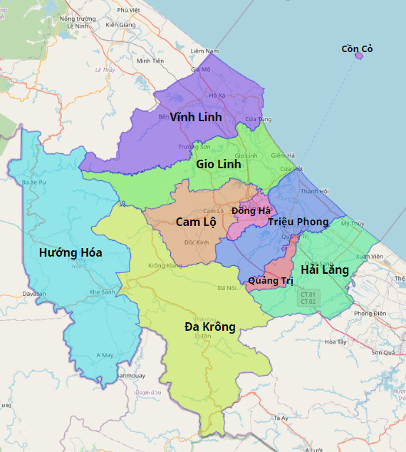 Bản đồ Tỉnh Quảng Trị | Meey Map