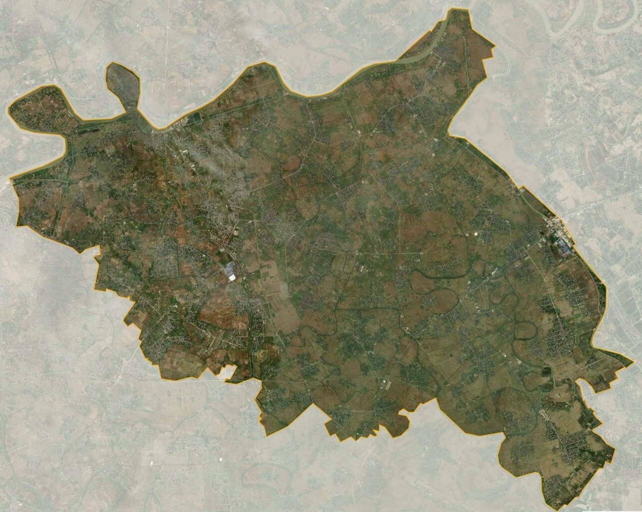 Bản đồ vệ tinh huyện Quỳnh Phụ