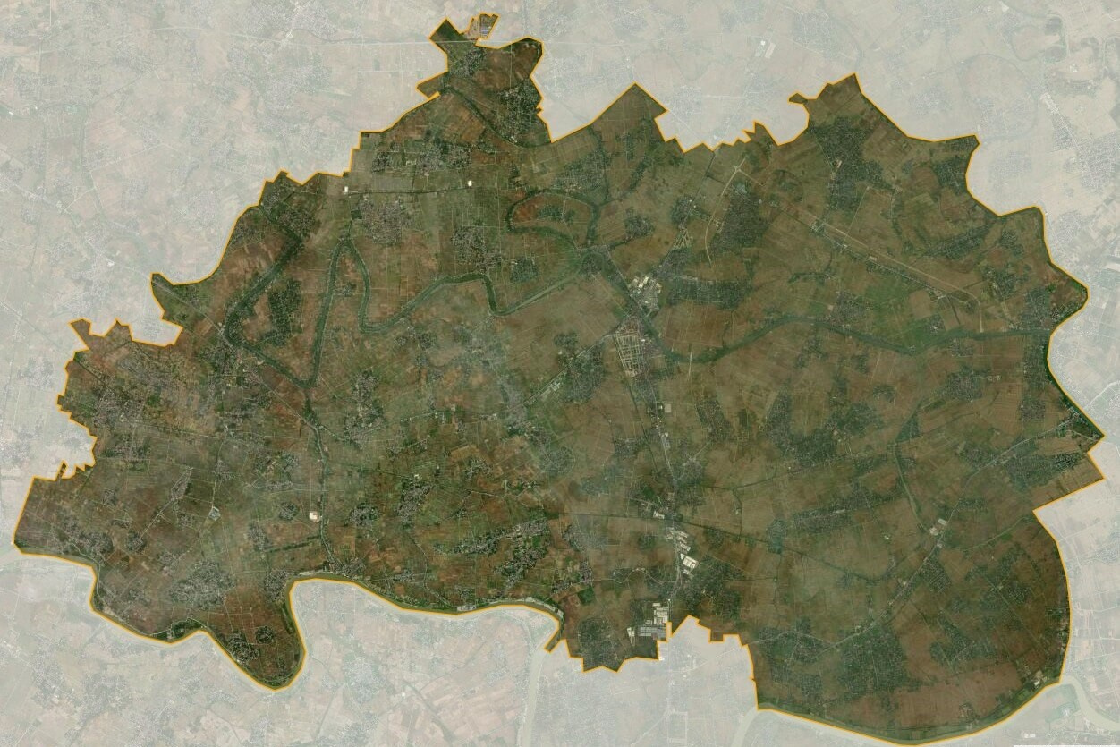 Bản đồ vệ tinh huyện Đông Hưng