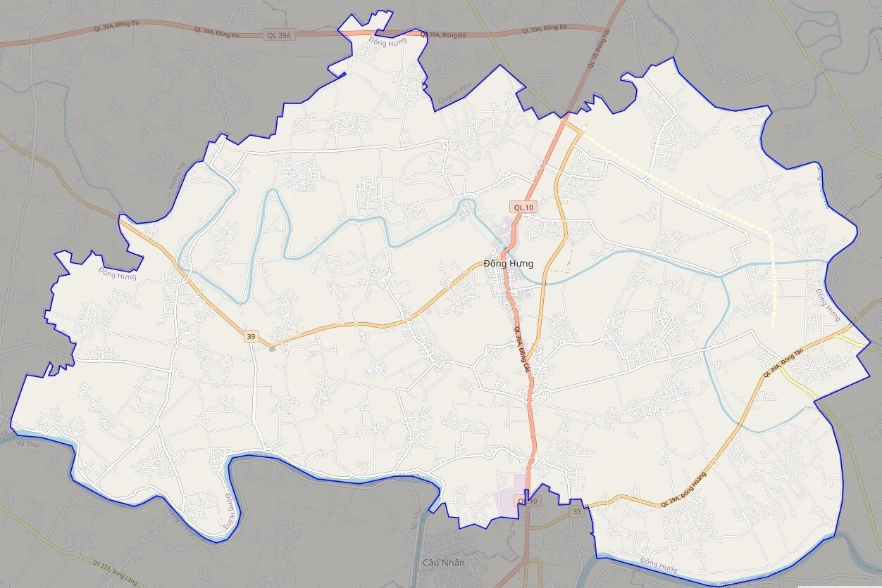 Bản đồ giao thông huyện Đông Hưng