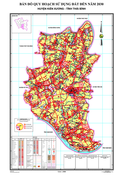 Bản đồ quy hoạch huyện Kiến Xương