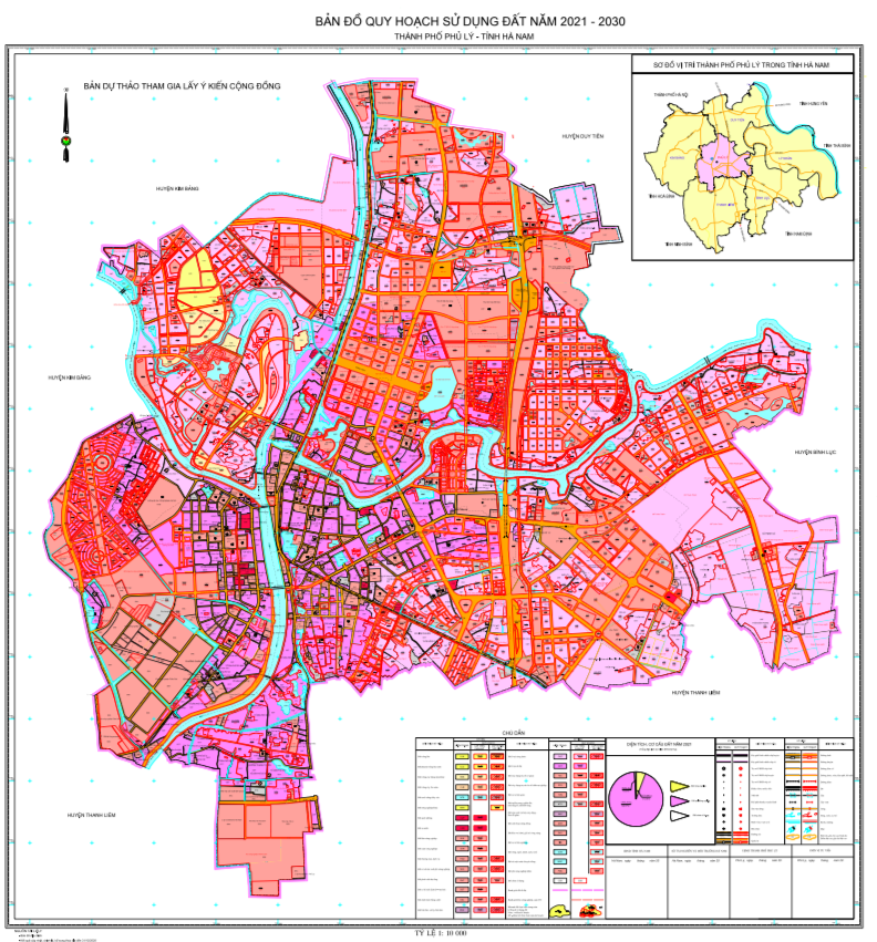 Bản đồ quy hoạch thành phố Phủ Lý