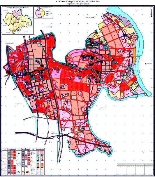 Bản đồ quy hoạch thị xã Duy Tiên